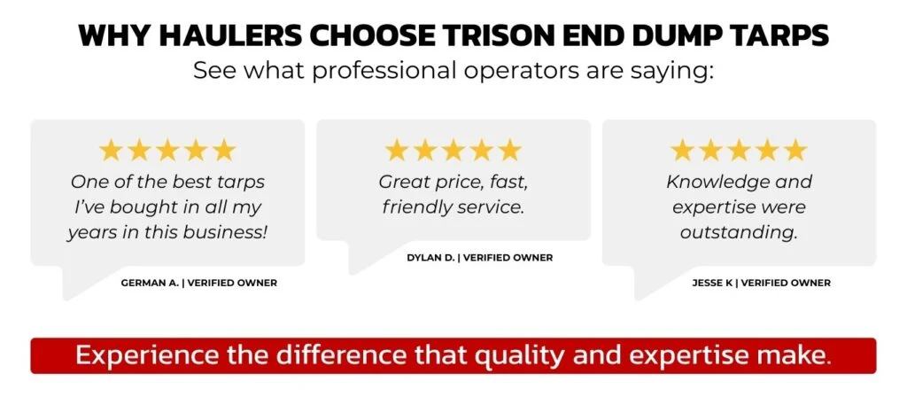 Heavy Duty Mesh End Dump Trailer Tarps