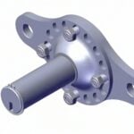 Roll Rite 45340-HM Pivot Pin, 4-Spring High Mount Pivot Pin with Plate