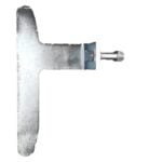 Short Hold Down Bracket for Cable System -Passenger Side