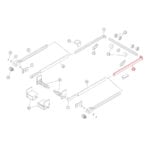 US Tarp 11236 98 Aluminum Upper Side Arm w 90 Degree Corner